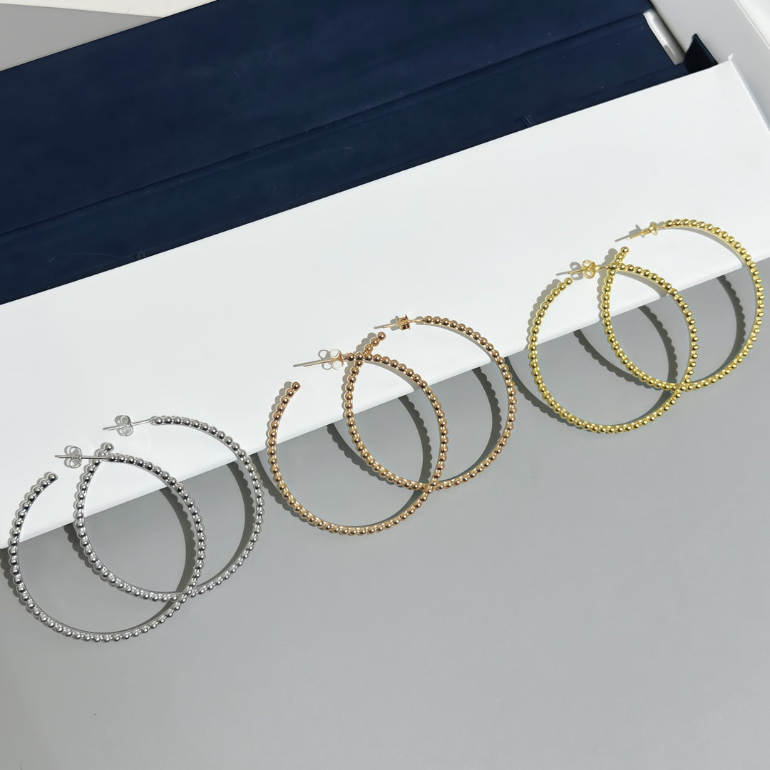 [Elowen-jewel] SMOOTH BEAD STUD EARRINGS