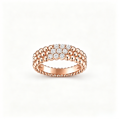 [Elowen-jewel] THREE-ROW DIAMOND RING