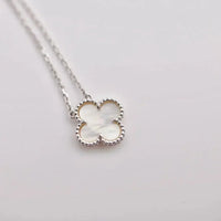 [Elowen Jewel]CLOVER  15MM WHITE MOTHER-OF-PEARL SILVER