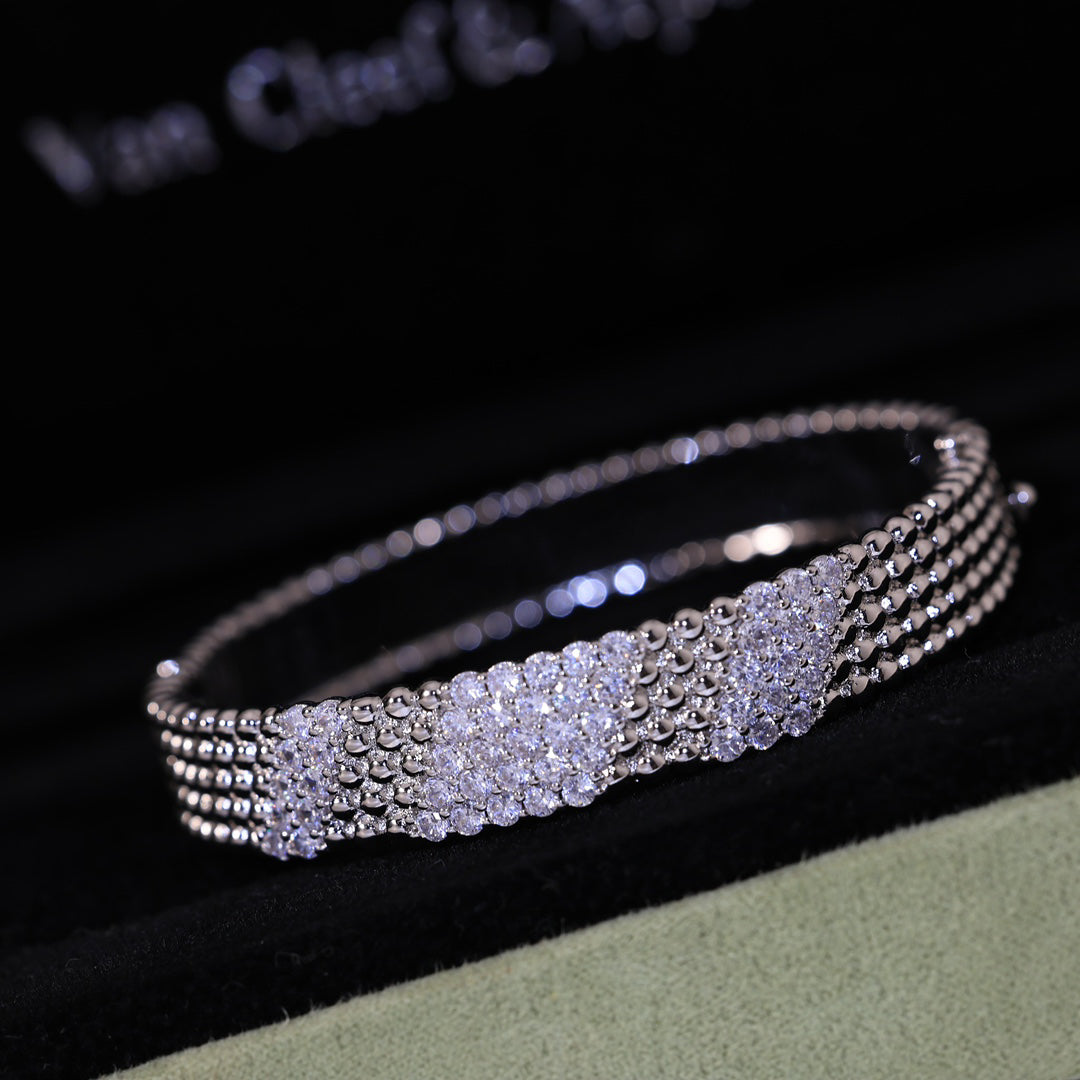 [Elowen-jewel]  FIVE-ROW DIAMOND BRACELET