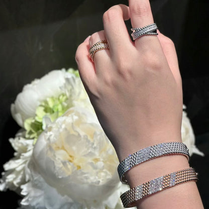 [Elowen-jewel]  FIVE-ROW DIAMOND BRACELET