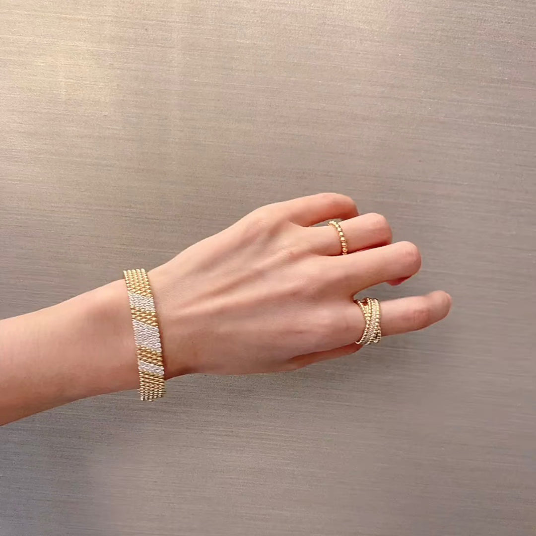 [Elowen-jewel]  FIVE-ROW DIAMOND BRACELET