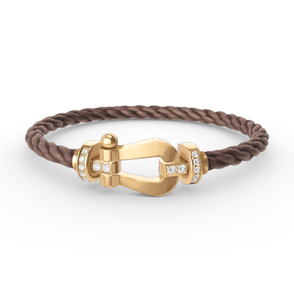 [Elowen Jewels]FORCE LARGE HORSESHOE HALF DIAMOND BRACELET GOLD