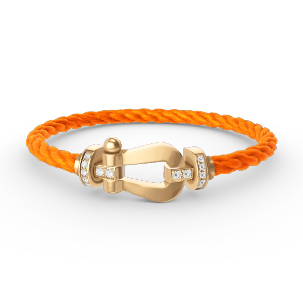 [Elowen Jewels]FORCE LARGE HORSESHOE HALF DIAMOND BRACELET GOLD