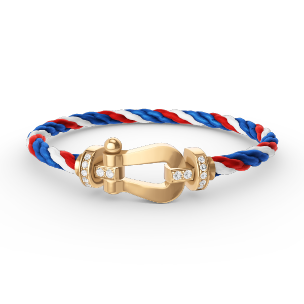 [Elowen Jewels]FORCE LARGE HORSESHOE HALF DIAMOND BRACELET GOLD