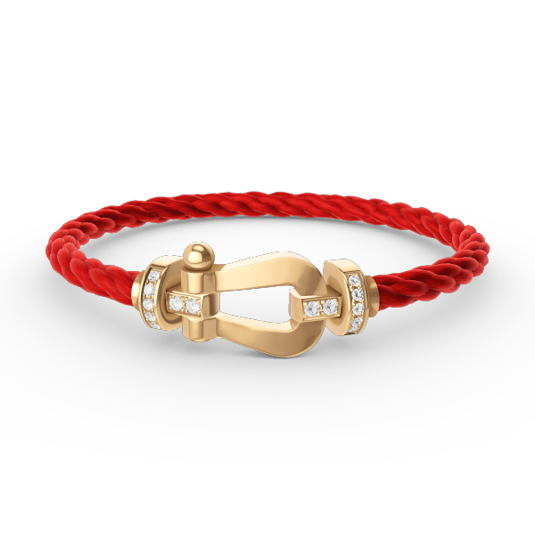 [Elowen Jewels]FORCE LARGE HORSESHOE HALF DIAMOND BRACELET GOLD