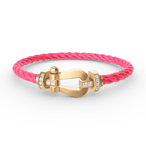 [Elowen Jewels]FORCE LARGE HORSESHOE HALF DIAMOND BRACELET GOLD