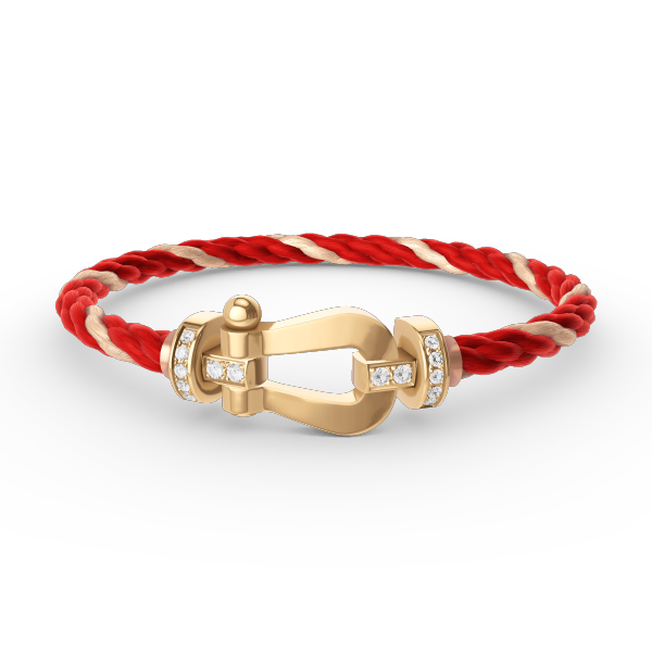 [Elowen Jewels]FORCE LARGE HORSESHOE HALF DIAMOND BRACELET GOLD