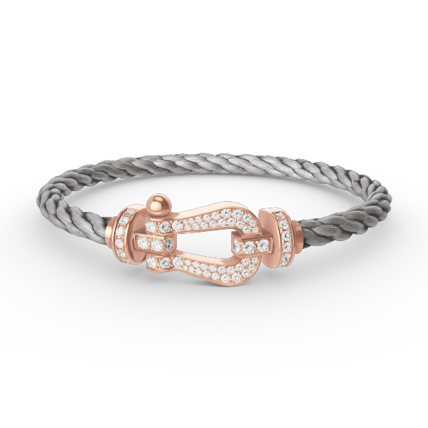[Elowen Jewels]FORCE LARGE HORSESHOE FULL DIAMOND BRACELET ROSE GOLD