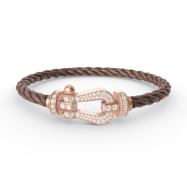 [Elowen Jewels]FORCE LARGE HORSESHOE FULL DIAMOND BRACELET ROSE GOLD