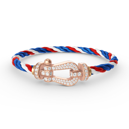 [Elowen Jewels]FORCE LARGE HORSESHOE FULL DIAMOND BRACELET ROSE GOLD