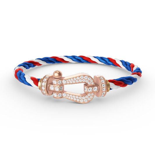 [Elowen Jewels]FORCE LARGE HORSESHOE FULL DIAMOND BRACELET ROSE GOLD