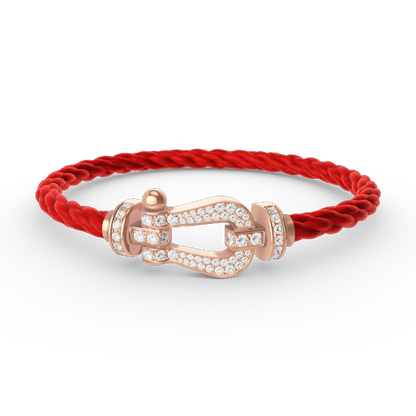 [Elowen Jewels]FORCE LARGE HORSESHOE FULL DIAMOND BRACELET ROSE GOLD