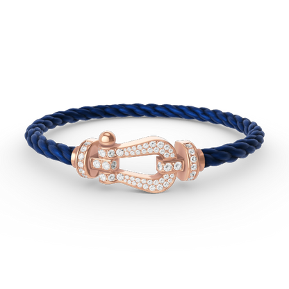 [Elowen Jewels]FORCE LARGE HORSESHOE FULL DIAMOND BRACELET ROSE GOLD