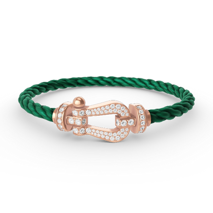 [Elowen Jewels]FORCE LARGE HORSESHOE FULL DIAMOND BRACELET ROSE GOLD