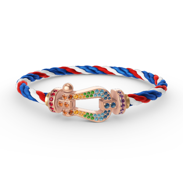 [Elowen Jewels]FORCE LARGE HORSESHOE  COLORED DIAMOND BRACELET ROSE GOLD
