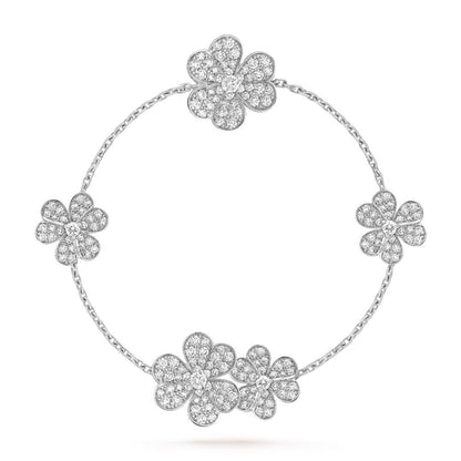 [Elowen Jewels]FRIVOLE SILVER 5 FLOWERS BRACELET