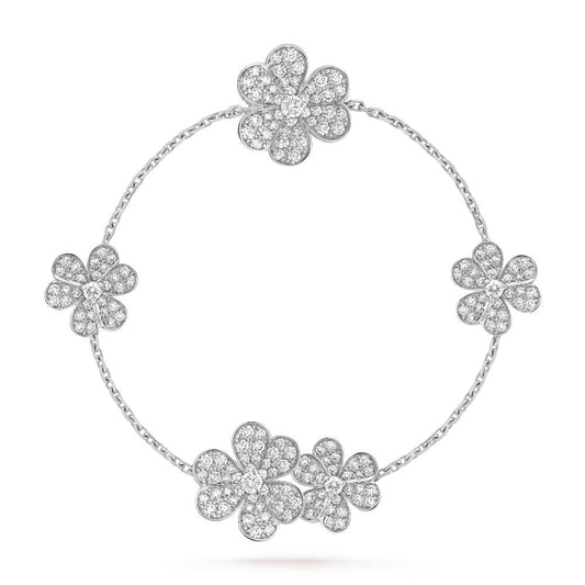 [Elowen Jewels]FRIVOLE SILVER 5 FLOWERS BRACELET