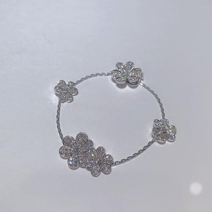 [Elowen Jewels]FRIVOLE SILVER 5 FLOWERS BRACELET