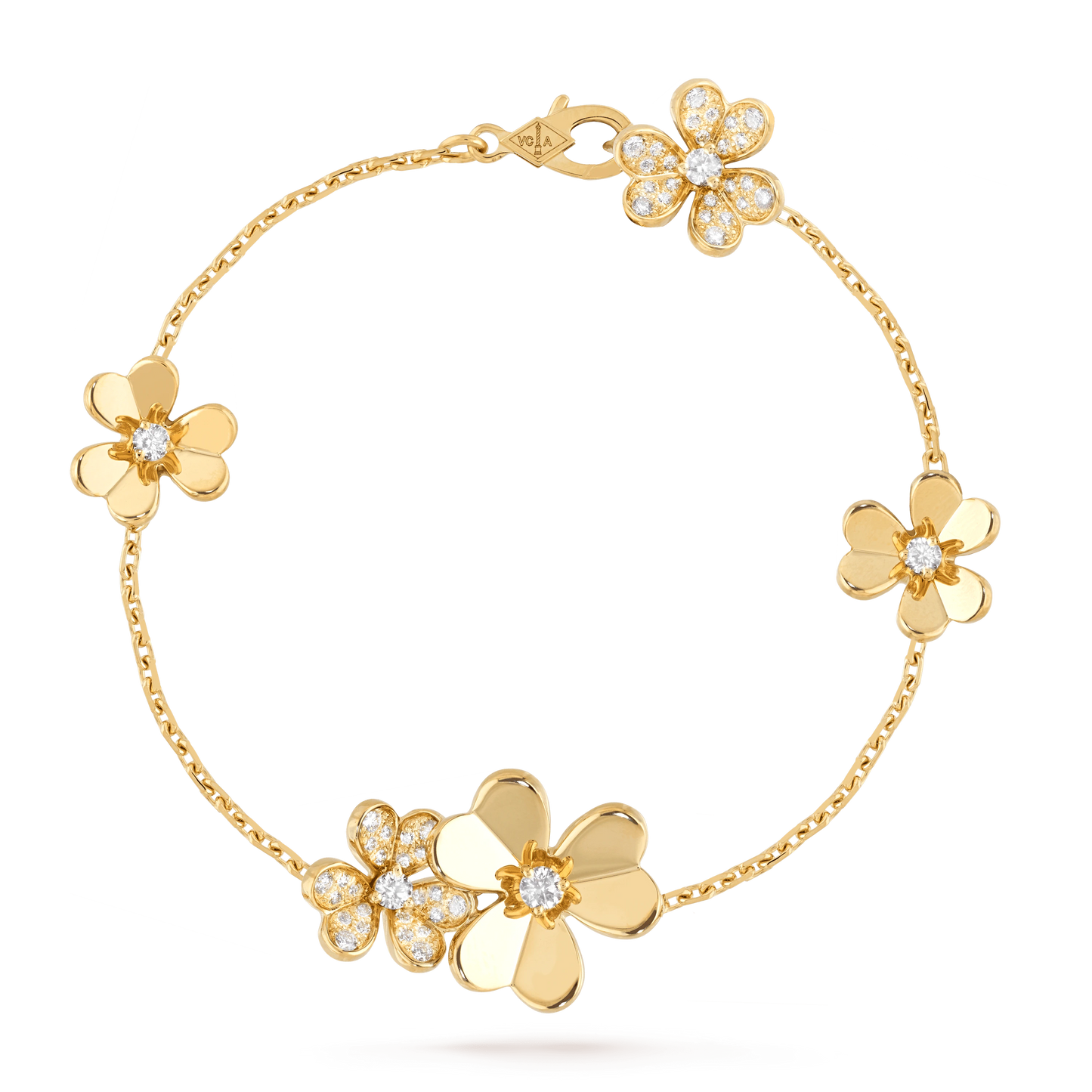 [Elowen Jewels]FRIVOLE GOLD 5 FLOWERS BRACELET