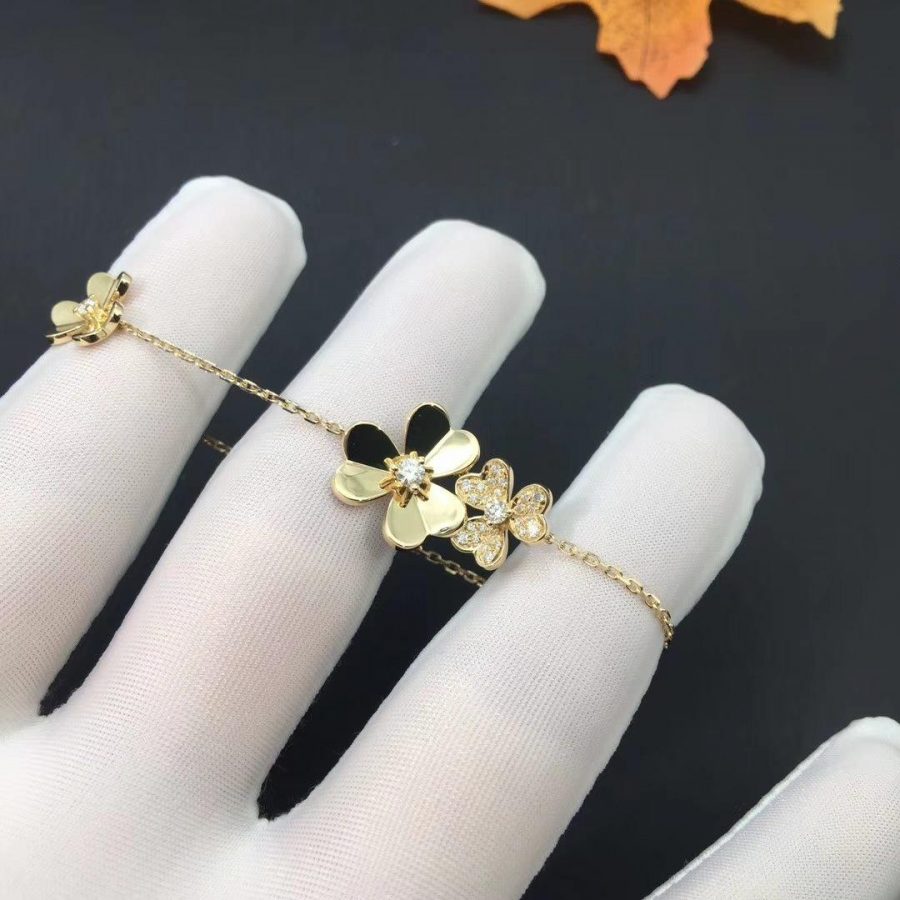 [Elowen Jewels]FRIVOLE GOLD 5 FLOWERS BRACELET