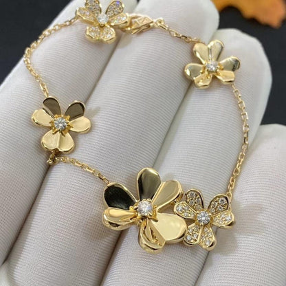 [Elowen Jewels]FRIVOLE GOLD 5 FLOWERS BRACELET