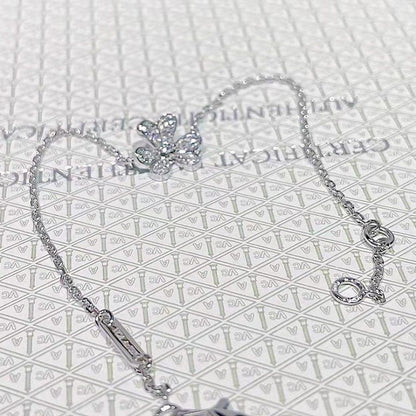 [Elowen Jewels]FRIVOLE SILVER FLOWER DIAMOND BRACELET