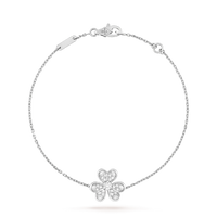 [Elowen Jewel]FRIVOLE SILVER FLOWER DIAMOND BRACELET