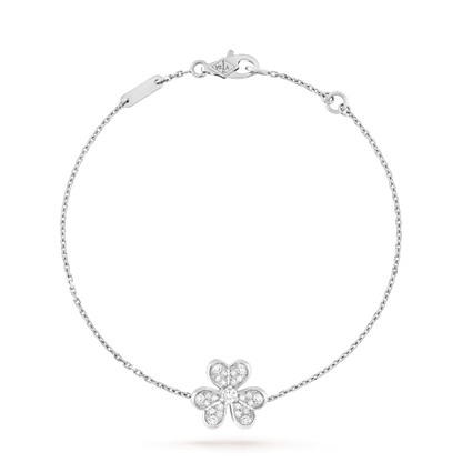 [Elowen Jewels]FRIVOLE SILVER FLOWER DIAMOND BRACELET