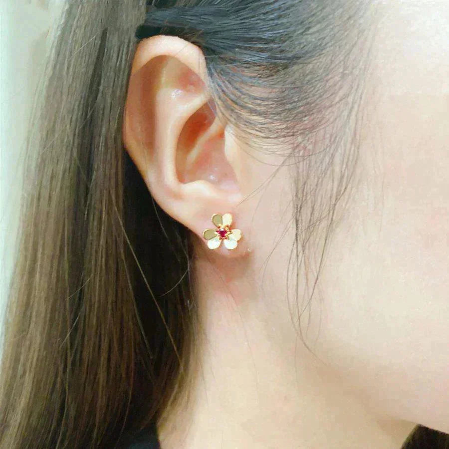 [Elowen Jewels]FRIVOLE  FLOWER PINK EARRINGS