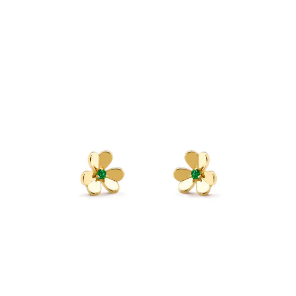 [Elowen Jewels]FRIVOLE  FLOWER MALACHITE EARRINGS