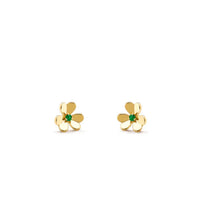 [Elowen Jewel]FRIVOLE  FLOWER MALACHITE EARRINGS