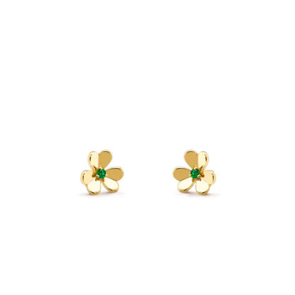 [Elowen Jewels]FRIVOLE  FLOWER MALACHITE EARRINGS