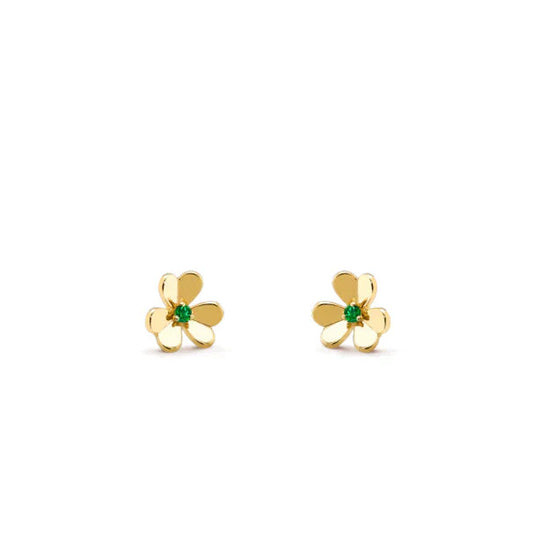[Elowen Jewels]FRIVOLE  FLOWER MALACHITE EARRINGS