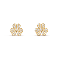 [Elowen Jewel]FRIVOLE GOLD FLOWER DIAMOND EARRINGS