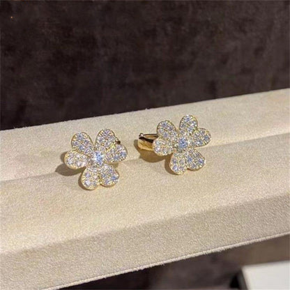 [Elowen Jewels]FRIVOLE GOLD FLOWER DIAMOND EARRINGS