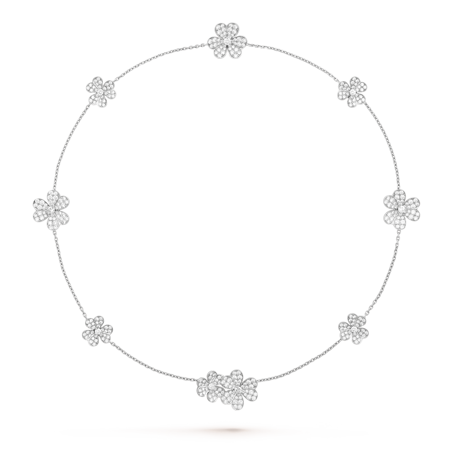 [Elowen Jewels]FRIVOLE SILVER 9 FLOWERS NECKLACE