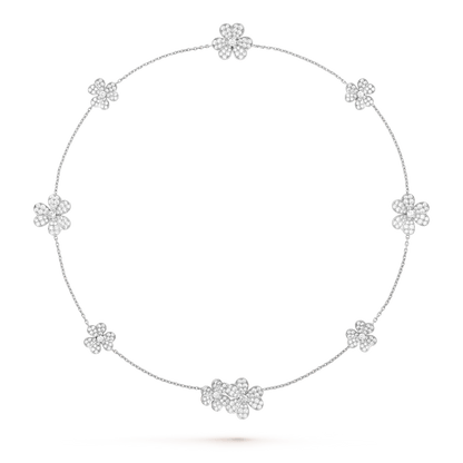 [Elowen Jewels]FRIVOLE SILVER 9 FLOWERS NECKLACE