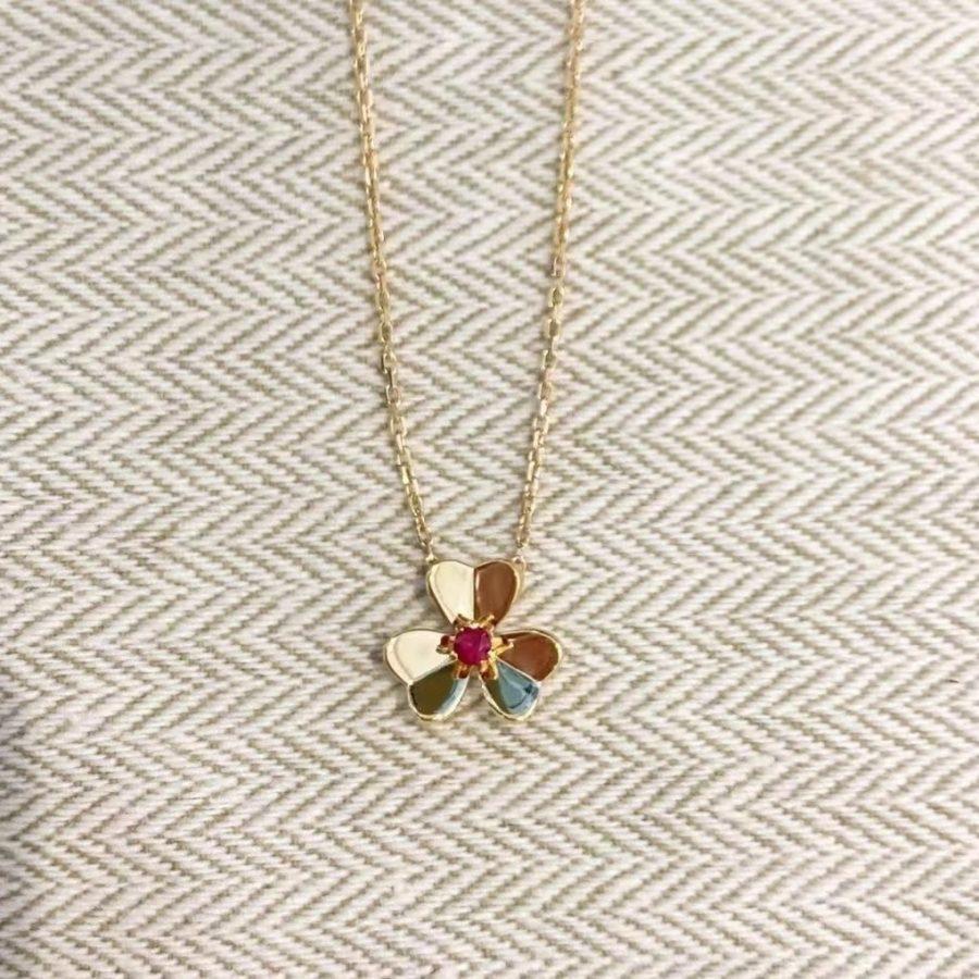 [Elowen Jewels]FRIVOLE GOLD FLOWER NECKLACE
