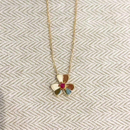 [Elowen Jewels]FRIVOLE GOLD FLOWER NECKLACE