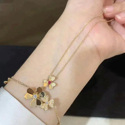 [Elowen Jewels]FRIVOLE GOLD FLOWER NECKLACE