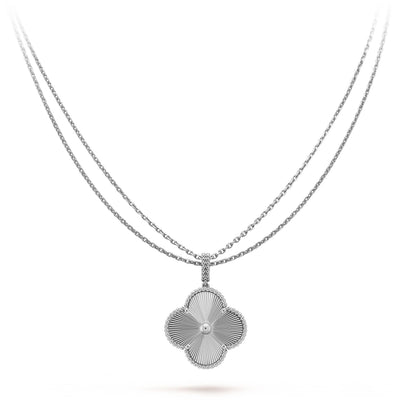 [Elowen Jewels]CLOVER 25MM SILVER BIG CLOVER NECKLACE