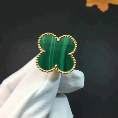 [Elowen Jewels]CLOVER MALACHITE RING