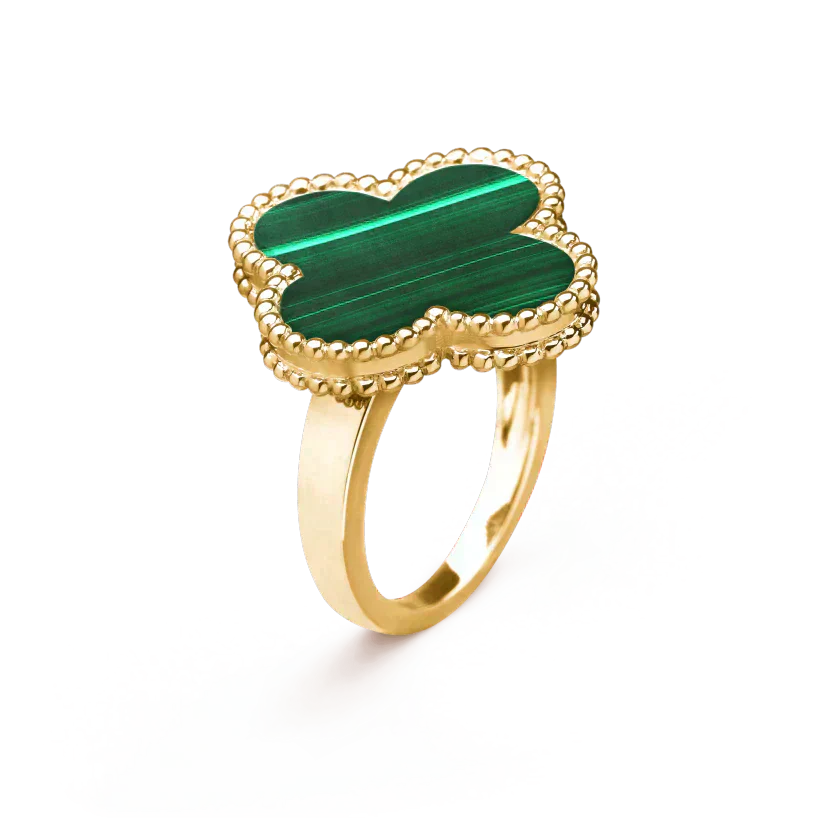 [Elowen Jewels]CLOVER MALACHITE RING