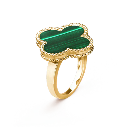 [Elowen Jewels]CLOVER MALACHITE RING