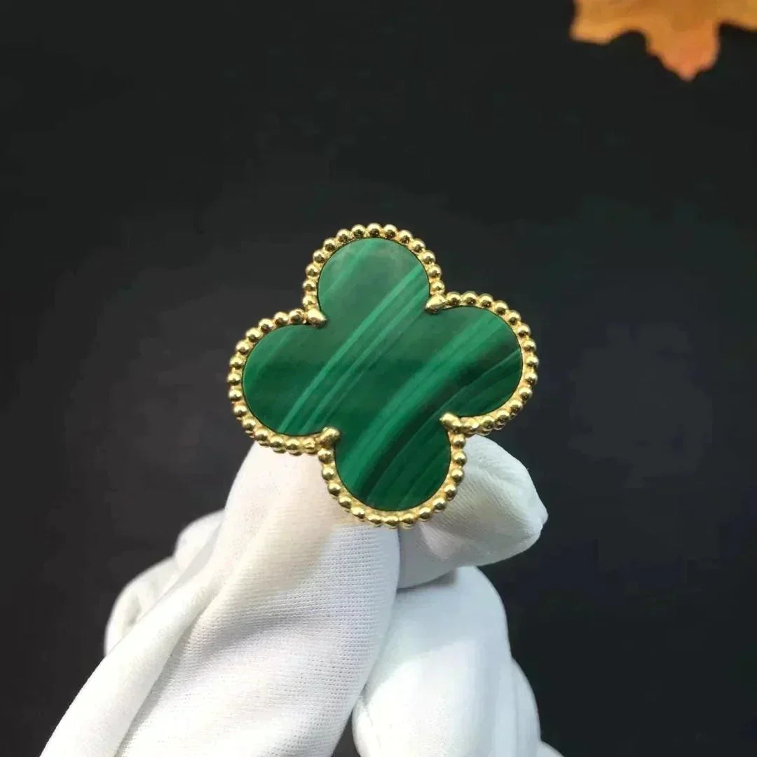 [Elowen Jewels]CLOVER MALACHITE RING