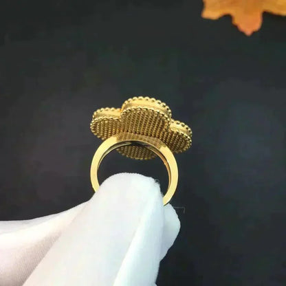 [Elowen Jewels]CLOVER MALACHITE RING