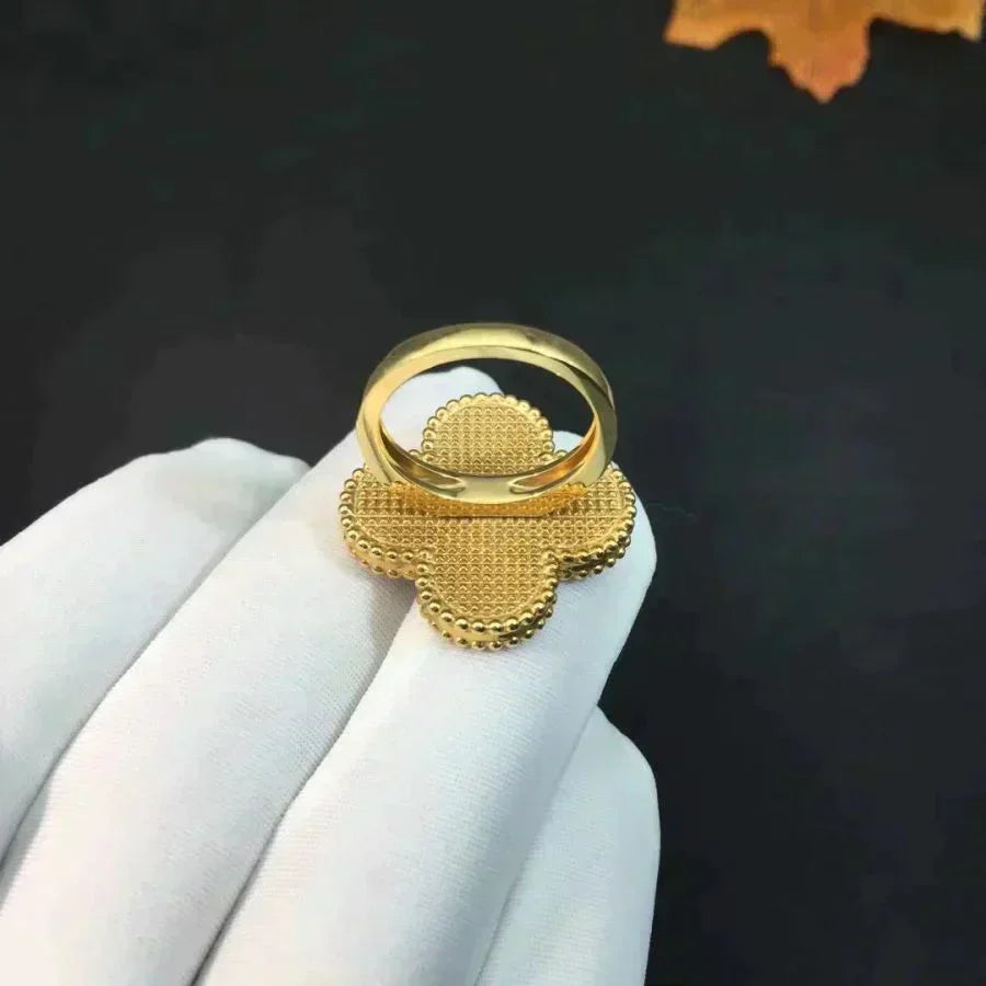 [Elowen Jewels]CLOVER MALACHITE RING