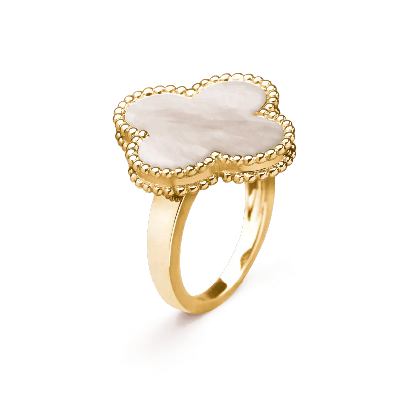 [Elowen Jewels]CLOVER WHITE MOP RING
