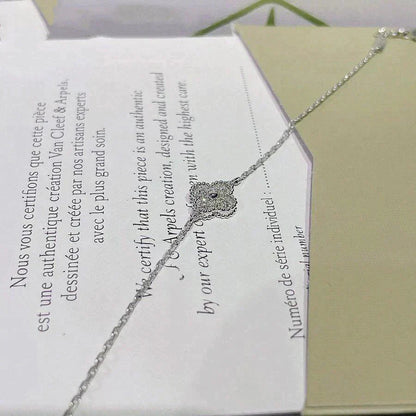 [Elowen Jewels]CLOVER  SINGLE FLOWER BRACELET SILVER